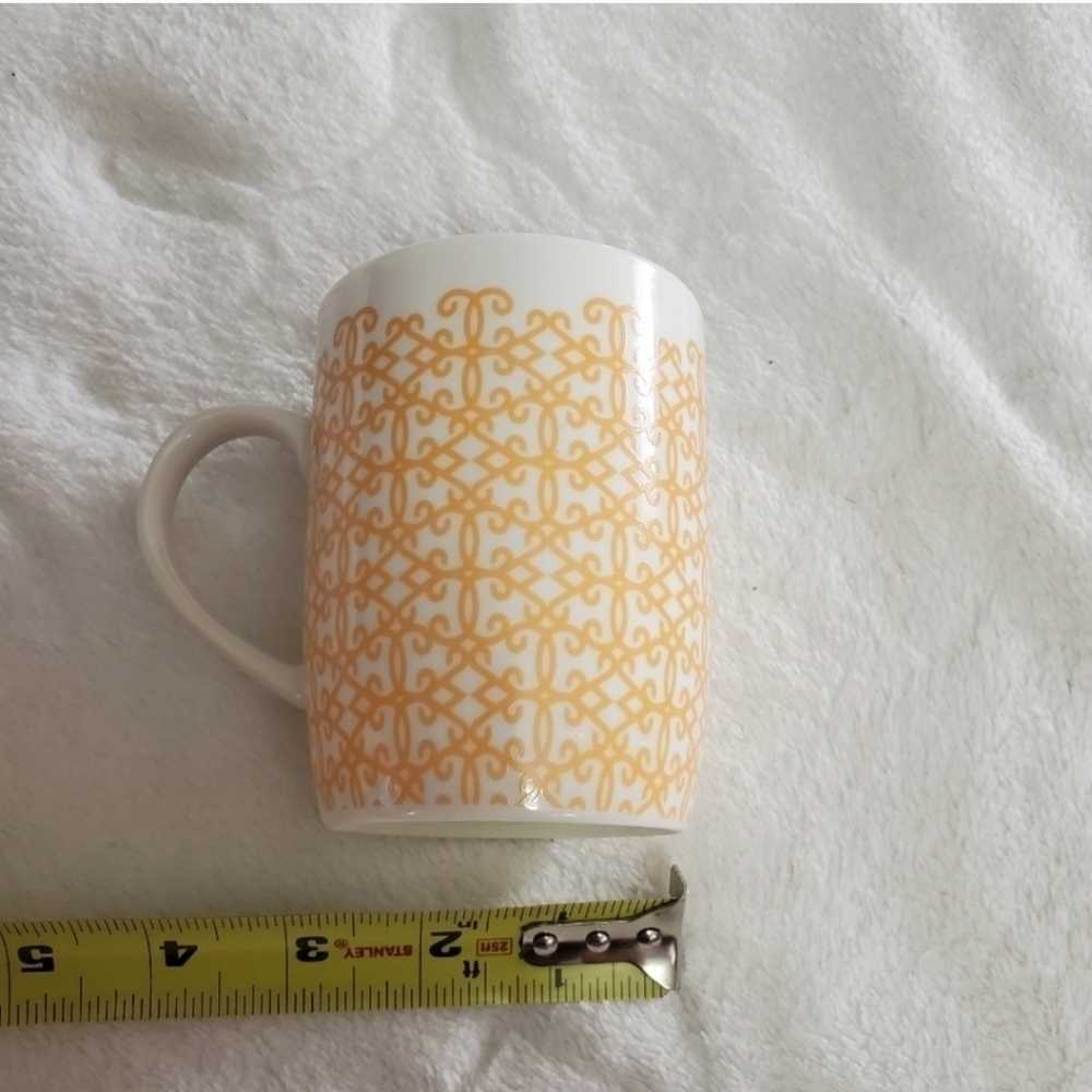 Starbucks Orange Arabesque Lattice Coffee Mug 11oz - Picture 5 of 8